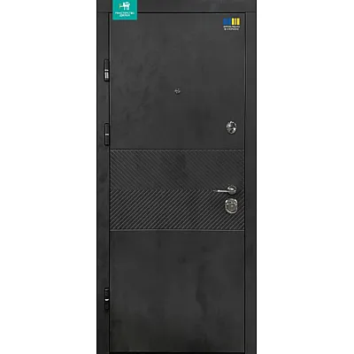 Вхідні Двері ПК-560 Q Оксид чорний/Оксид світлий Міністерство Дверей-0