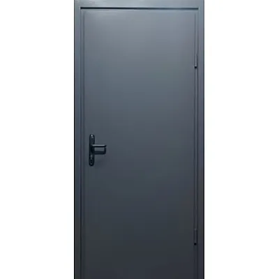 Входные Двери Техно 3 RAL 7016 Министерство Дверей-0
