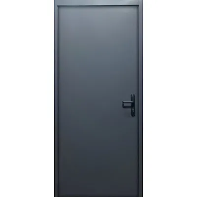 Входные Двери Техно 3 RAL 7016 Министерство Дверей-1