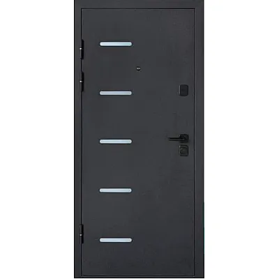 Входные Двери Сич 2 Срез камня темный Министерство Дверей-0