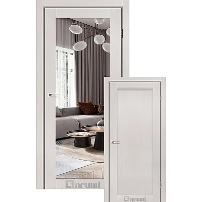 Межкомнатные Двери Violeta дуб ольс с односторонним зеркалом Darumi Ламинатин-0