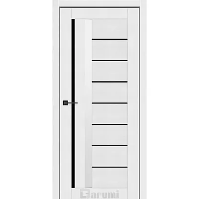 Межкомнатные Двери Floriana-01 BLK белый текстурный Darumi Ламинатин-0