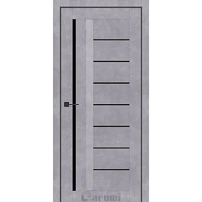 Межкомнатные Двери Floriana-01 BLK бетон серый Darumi Ламинатин-0