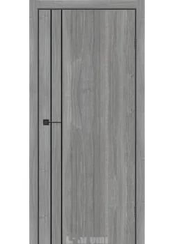 Двері Plato Line PTL-05 горіх грей рівер молдинг і торці алюміній чорний Darumi