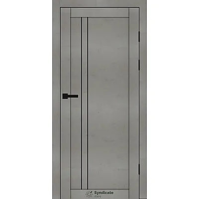 Міжкімнатні Двері SD-PVC-141 BLK Syndicate ПВХ плівка-0