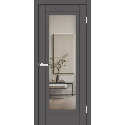 Міжкімнатні Двері Болгарія З Дзеркалом SUPER MATE Europe Doors ПВХ плівка-2