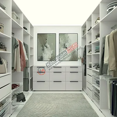 Гардеробная Flex з ДСП Кашемир в коридор-0