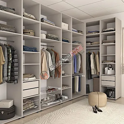 Гардеробная Флекс з ДСП Кашемир в спальню-0