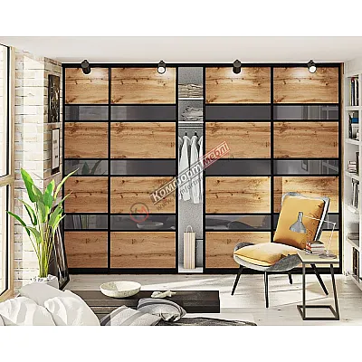 Встроенная раздвижная система 3м четырехдверная "Модель 4"-0