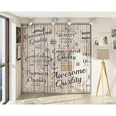 Встроенная раздвижная система 2,2м трехдверная "Стекло фотопечать"-0