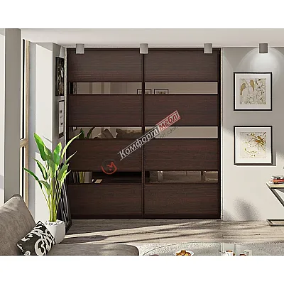 Встроенная раздвижная система 2м двухдверная "Модель 4"-0