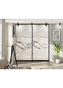 Встроенная раздвижная система 2м двухдверная "Стекло фотопечать"