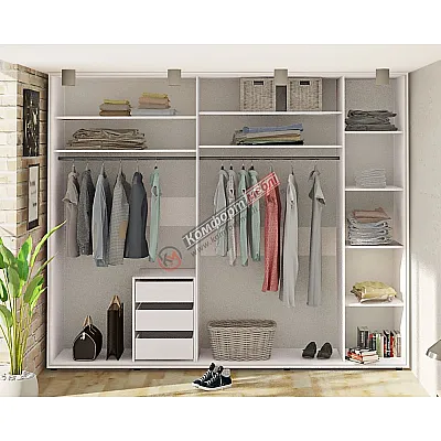 Гардеробная система 2700мм прямая "Стандарт"-0