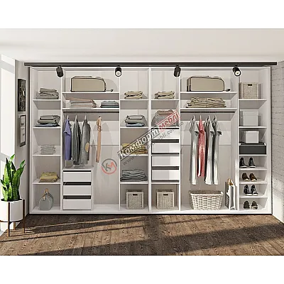 Гардеробная система 3600мм прямая "Макси"-0