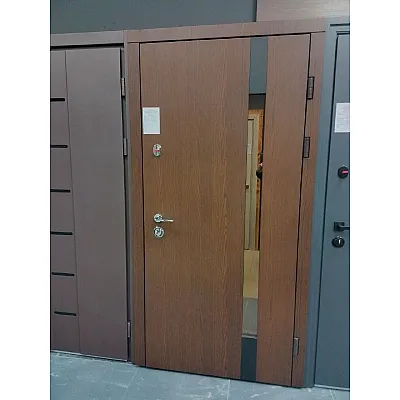 Двери Авеню Комфорт 3 Vinorit Сублимация Дуб бронзовый/Дуб бронзовый ПВХ-02 улица с терморазрывом 960*2040мм Правая, Борисполь "Redfort"-0