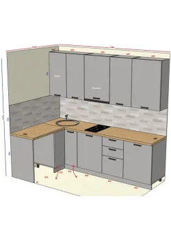 Мебель Вариант Кухни №334 12.01.2026