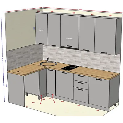 Мебель Вариант Кухни №334 12.01.2026-0
