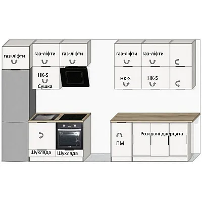 Мебель Вариант Кухни №335 09.01.2026-0