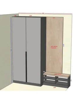 Мебель Вариант Прихожей №45 12.01.2026