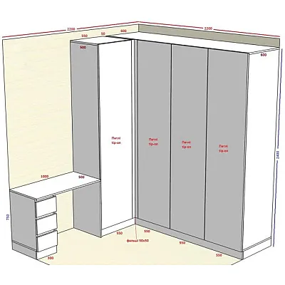 Вариант Шкафа распашного №92 14.01.2026-0