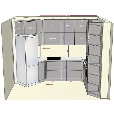 Мебель Вариант Кухни №341 19.01.2026-0
