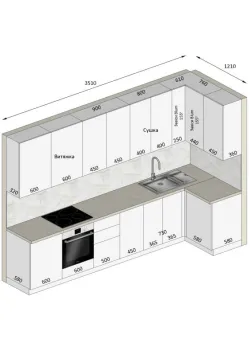 Мебель Вариант Кухни №342 19.01.2026