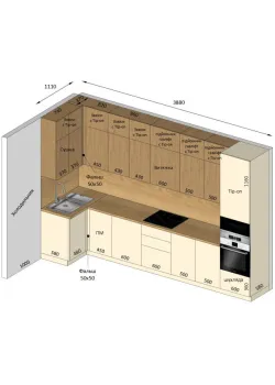Мебель Вариант Кухни №343 19.01.2026