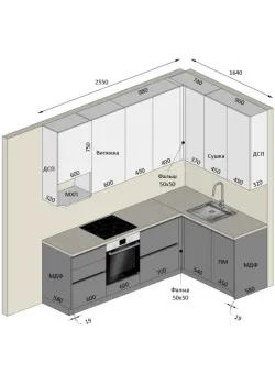 Мебель Вариант Кухни №346 21.01.2026