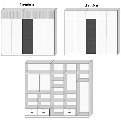 Вариант Шкафа распашного №94 16.01.2026-0