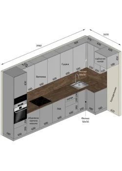 Мебель Вариант Кухни №347 23.01.2026