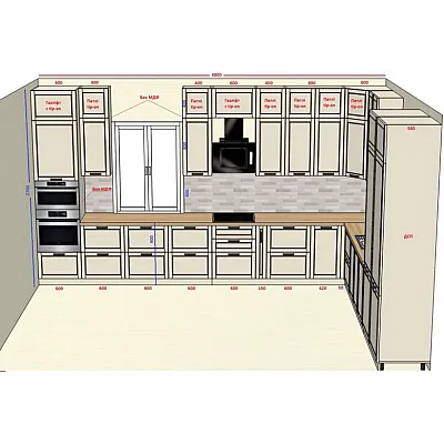 Мебель Вариант Кухни №348 26.01.2026-0