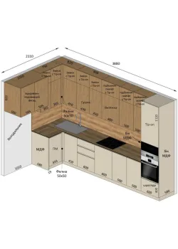 Мебель Вариант Кухни №349 24.01.2026