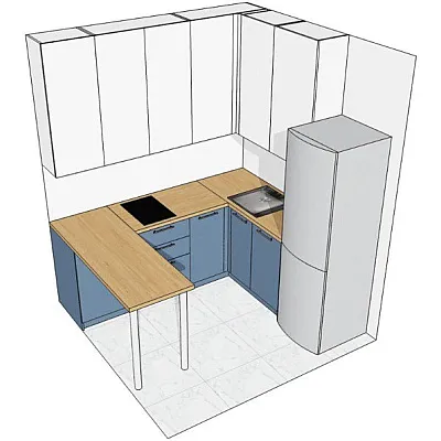 Мебель Вариант Кухни №350 26.01.2026-0