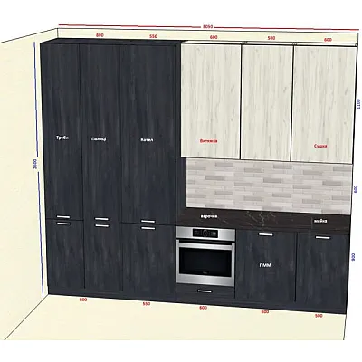 Мебель Вариант Кухни №355 04.02.2026-0