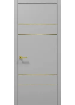 Двери PL-09 серый матовый Папа Карло