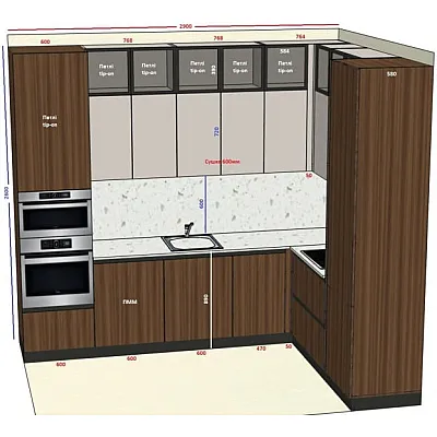 Мебель Вариант Кухни №363 12.02.2026-0