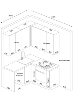 Мебель Вариант Кухни №365 12.02.2026