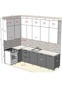 Мебель Вариант Кухни №368 18.02.2026