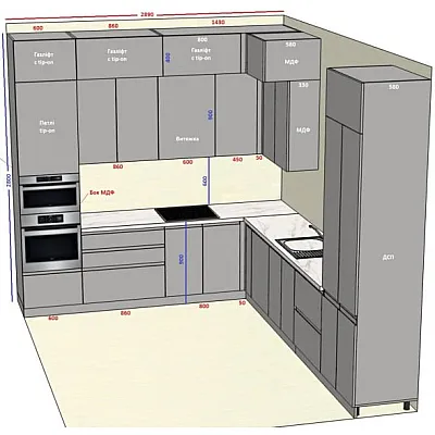 Мебель Вариант Кухни №371 18.02.2026-0