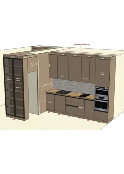 Мебель Вариант Кухни-Прихожей №372 18.02.2026