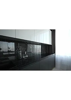 Крашенный глянцевый фасад