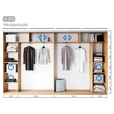 Меблі Шафа-купе Віват B-394-6