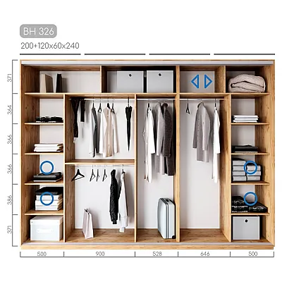 Меблі Шафа-купе Віват BH-326-1
