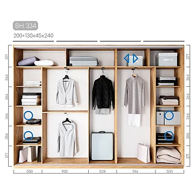 Меблі Шафа-купе Віват BH-334-1