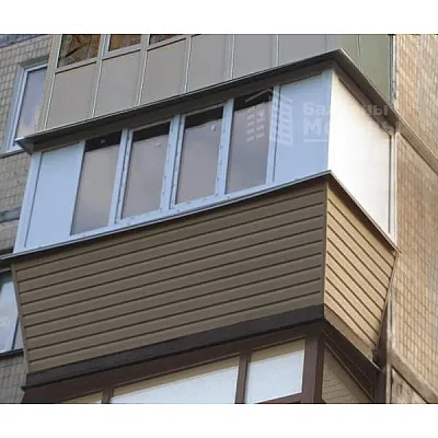 Балкон под ключ с выносом WDS, Г-образный-0