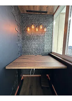 Балкон под ключ с отделкой Rehau