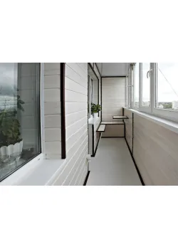 Балкон под ключ с отделкой Glasso