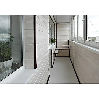 Балкон під ключ з оздобленням Glasso-0