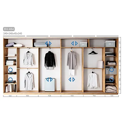 Меблі Шафа-купе Віват BH-484-1
