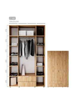 Мебель Шкаф Сота C-140